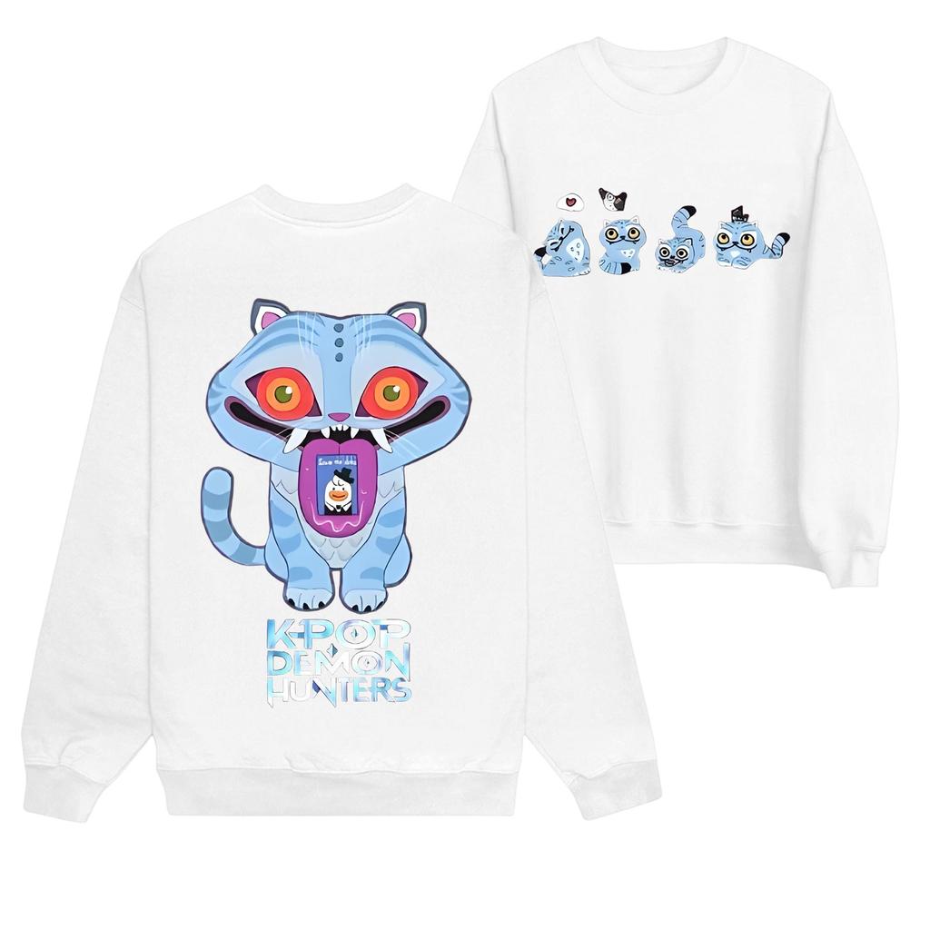 Women's Fashion Casual Print Casual Long Sleeve Round Neck Sweatshirt Top