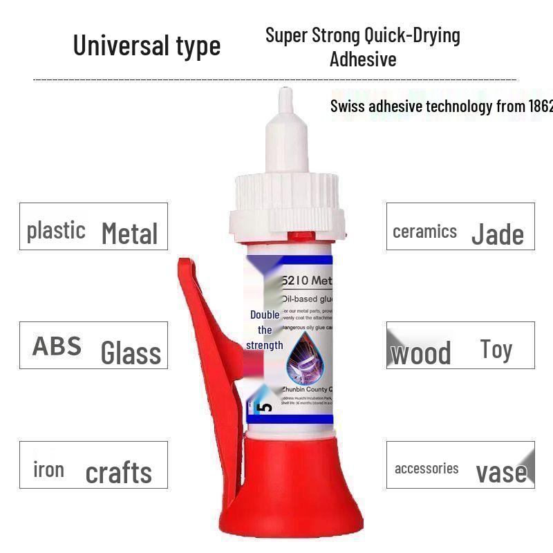 Strong Waterproof Multifunctional Adhesive for Shoe, Tire, Metal, and Ceramic Repair
