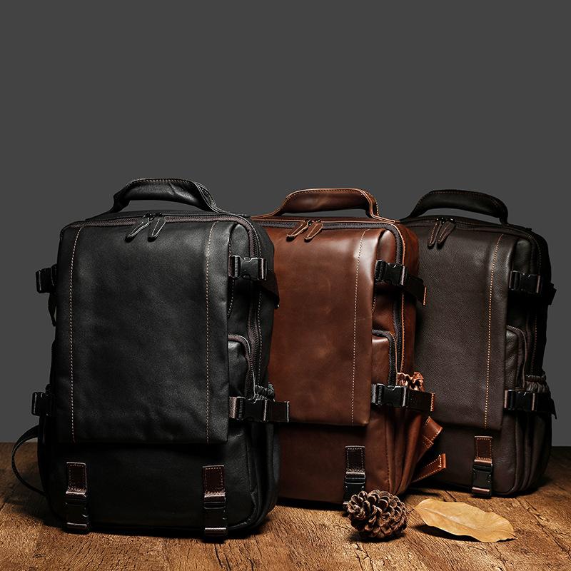 Rucksack Freizeittasche Herren Business Computer Hand Frachtbrief Schulter Abdeckung Außen Anti-Diebstahl Reiserucksack