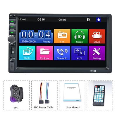 7-calowe Autoradio 2 din Radio Samochodowe Stereo Dla Uniwersalnego Odtwarzacza MP5 Odtwarzacz Multimedialny 2 DIN Carplay Android Auto TF USB