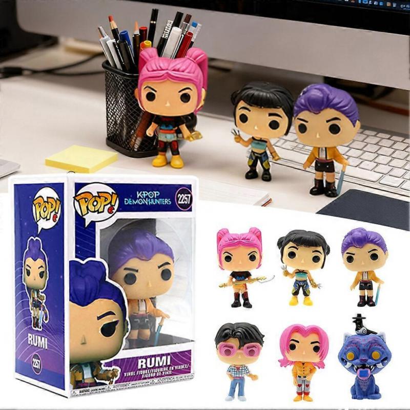 6PCS K-pop Demon Movie Hunters Action Figures Set - Collectible Vinyl Dolls | Perfect Gift for Fans & Collectors
