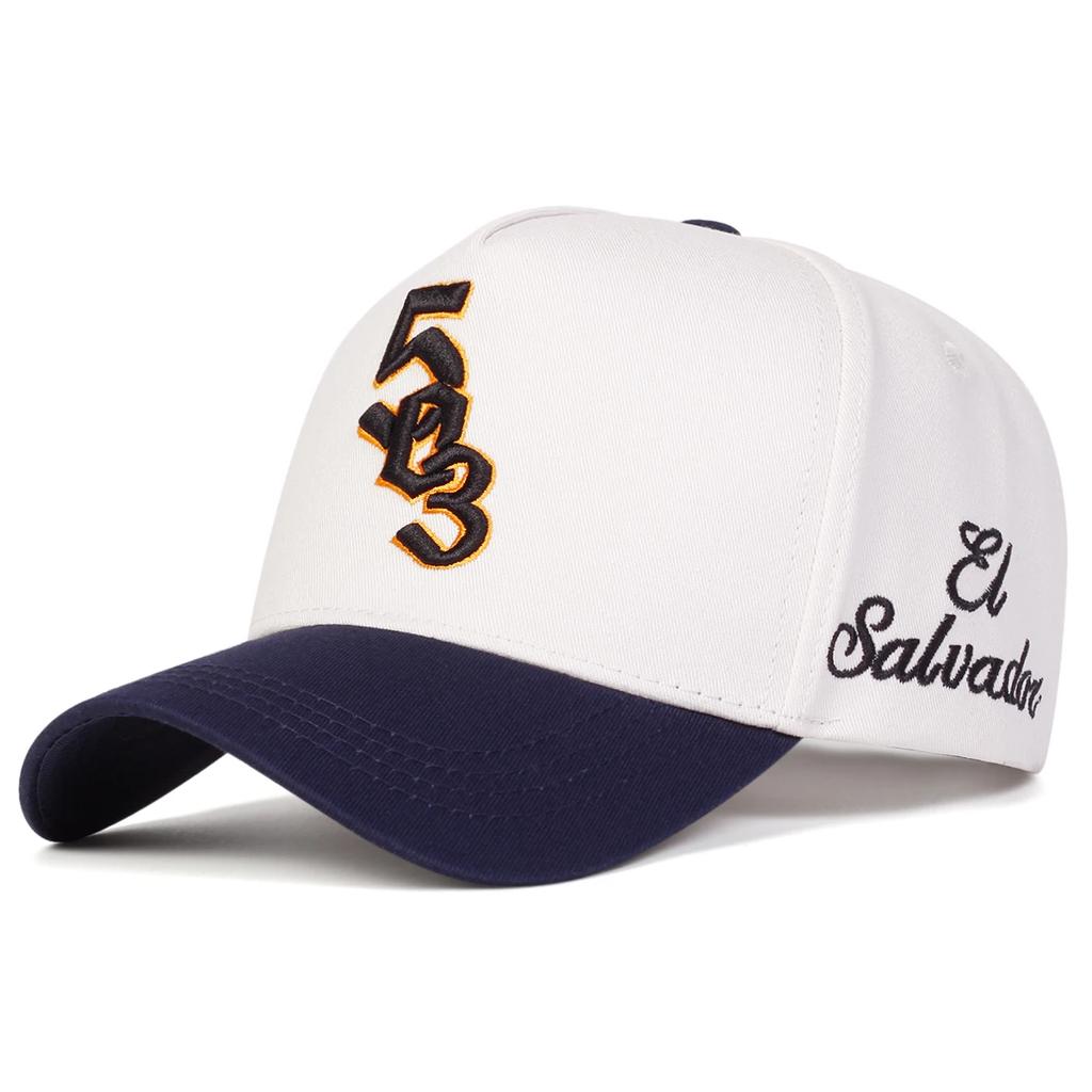 Unisex 503 Salvador Letter Embroidery Baseball Caps Adjustable Casual Hats Spring and Autumn Outdoor Sunscreen Hat