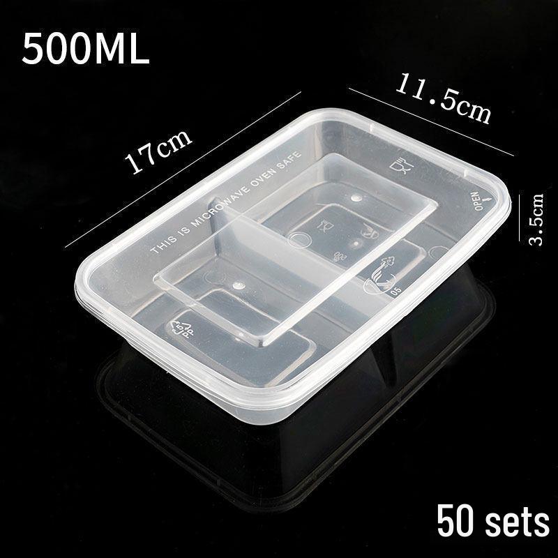 ZISIZ Disposable Rectangular Paper Lunch Box