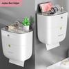 Jiabangshou Wall-Mounted Bathroom Tissue Box with Storage