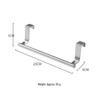 Handtuchhalter aus Edelstahl mit einer Stange - Kleiderbügel für Küchenschranktüren