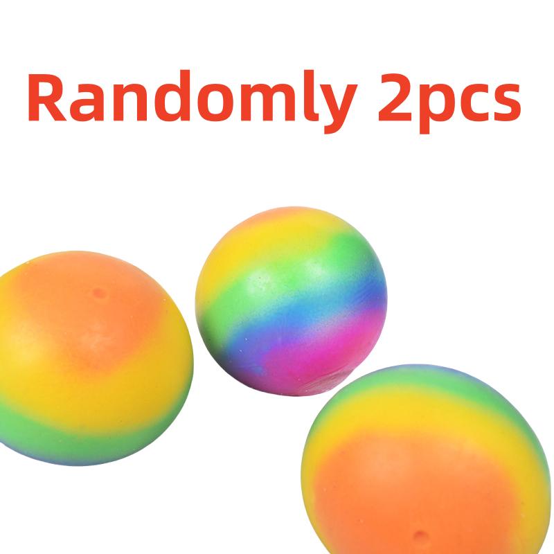 Креативные Радужные Мучные Шарики-Антистресс, Сжимаемые, Медленно Возвращающиеся, Розыгрышные Шарики для Детей, Тренировка Пальцев, Шарики-Игрушки, Подарки