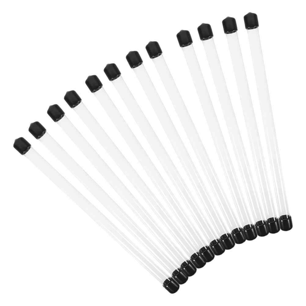 TOPPERFUN Incense Holder, 12-Piece Case, Clear Tube for Graveside Visits, Buddhist Altars, Portable Agarwood Tubes, Tube Only (23 x 1.2cm10g)