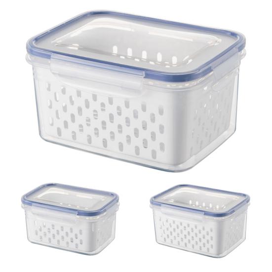 Kühlschrank-Lebensmittelhülle, doppelschichtig, staubdicht, glatte Oberfläche, Filterung, mehrere Löcher, Kühlschrank-Aufbewahrungshalter für den täglichen Gebrauch