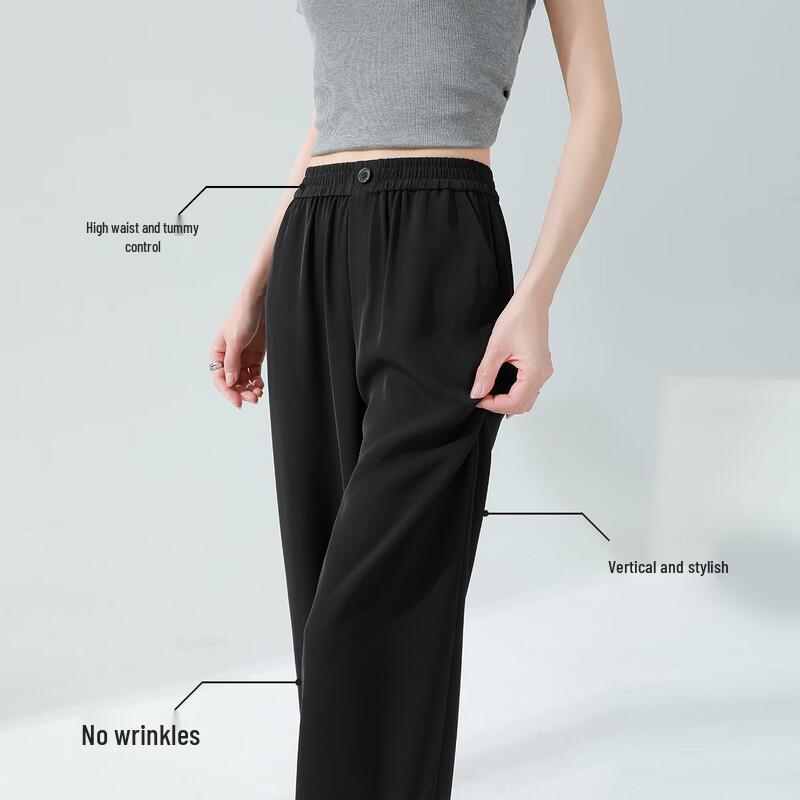 Women's High-Waist Wide-Leg Casual Pants