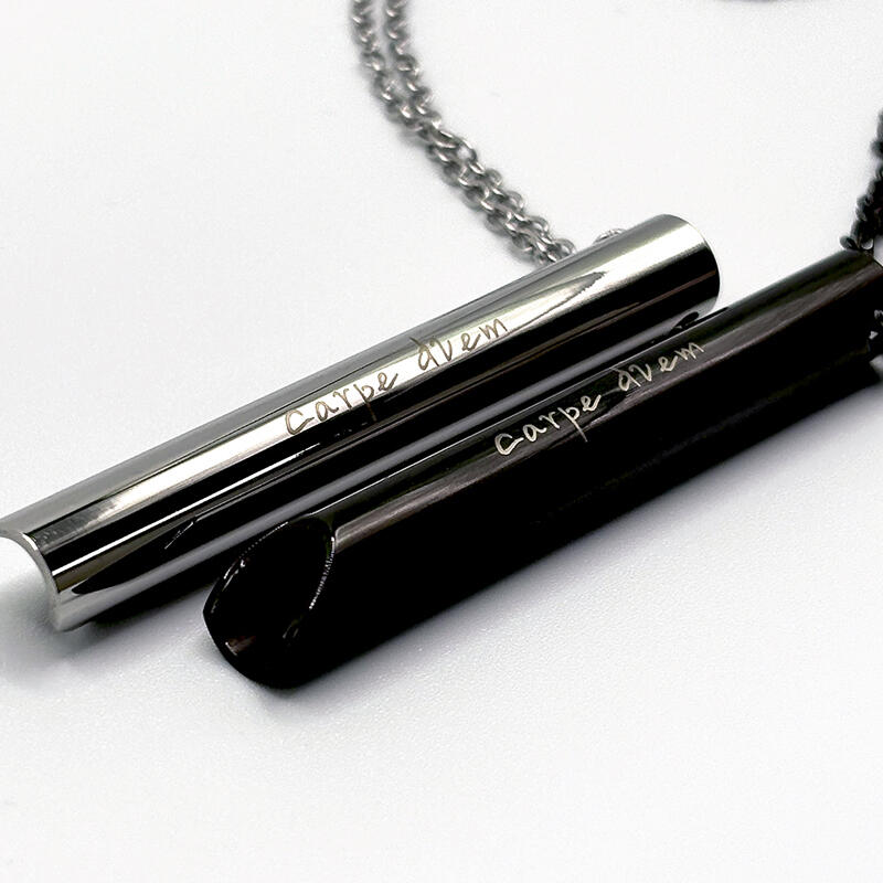 Surgical Smoking Cessation Necklace Breathing Control Engraved Custom Accessory