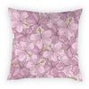 Pillow Case Pillow Flower Daisy Peach Blossom Square Color Sitting Sofa Cushion Cover