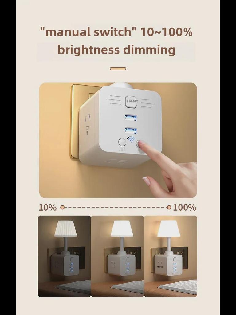 Nachtlichtsteckdose mit Fernbedienung: Weiches, augenfreundliches Licht zum Füttern des Babys und für den Einsatz im Schlafzimmer