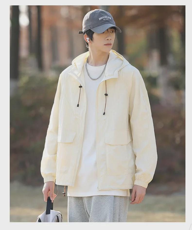 Tynn vindjakke for menn med UV-beskyttelse - Ny sommermote for par