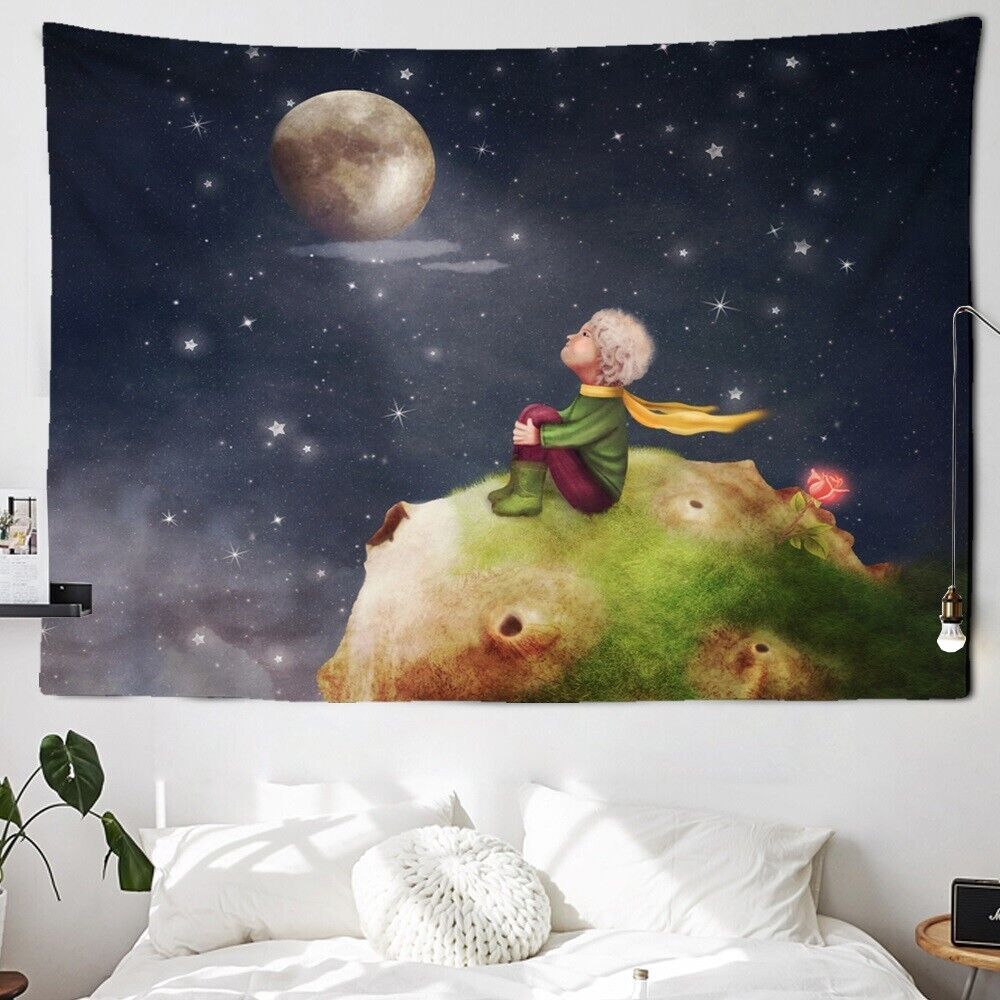 The Little Prince wall tapestry 75x100 чёрный