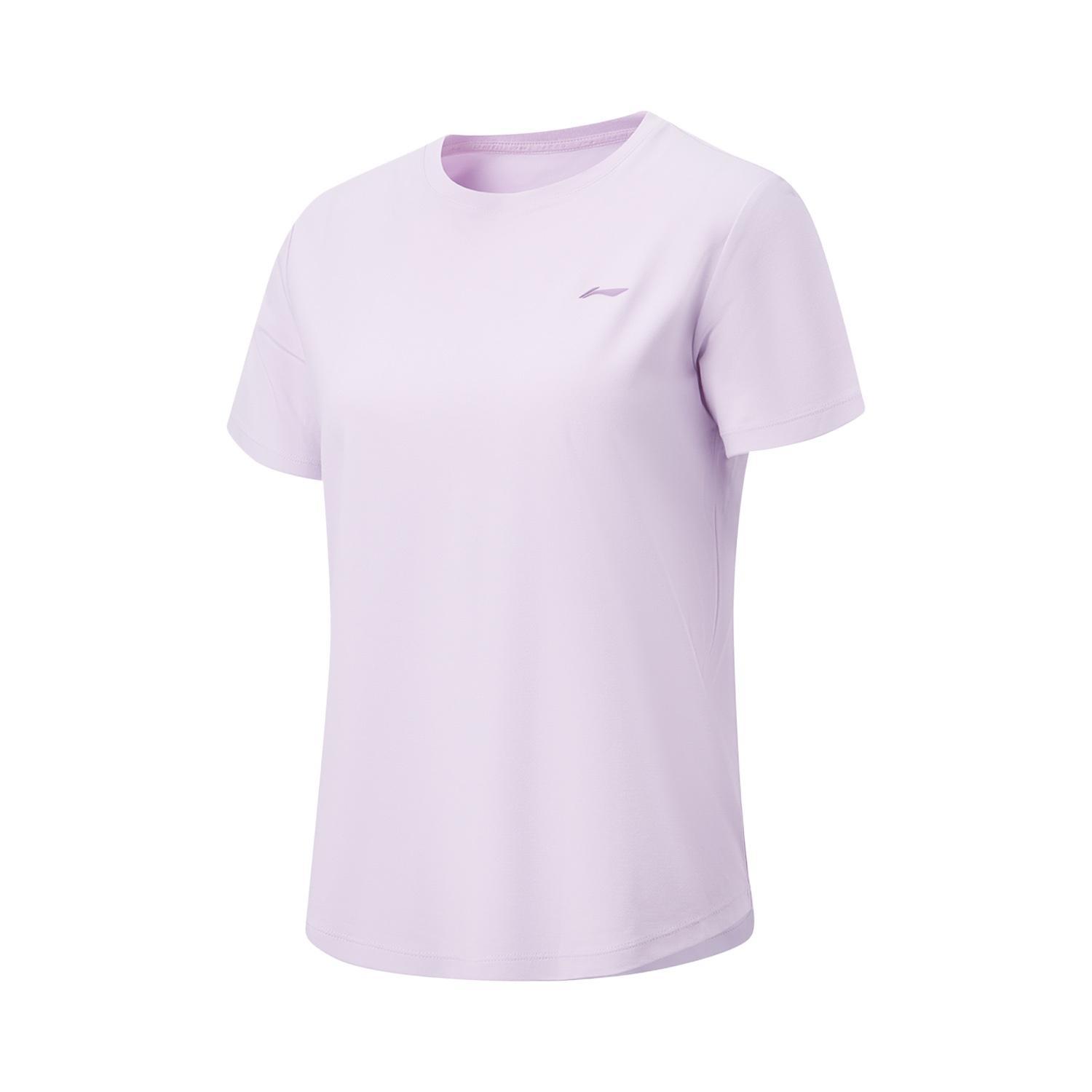 Li-Ning Quick-Dry Cool Round Neck Logo T-Shirt Women tops ATSW172-5 M
