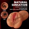 Male Masturbator Pocket Pussy Realistic Vagina Sex Toy For Men Sexy Double Channel 3D Anus Vagina