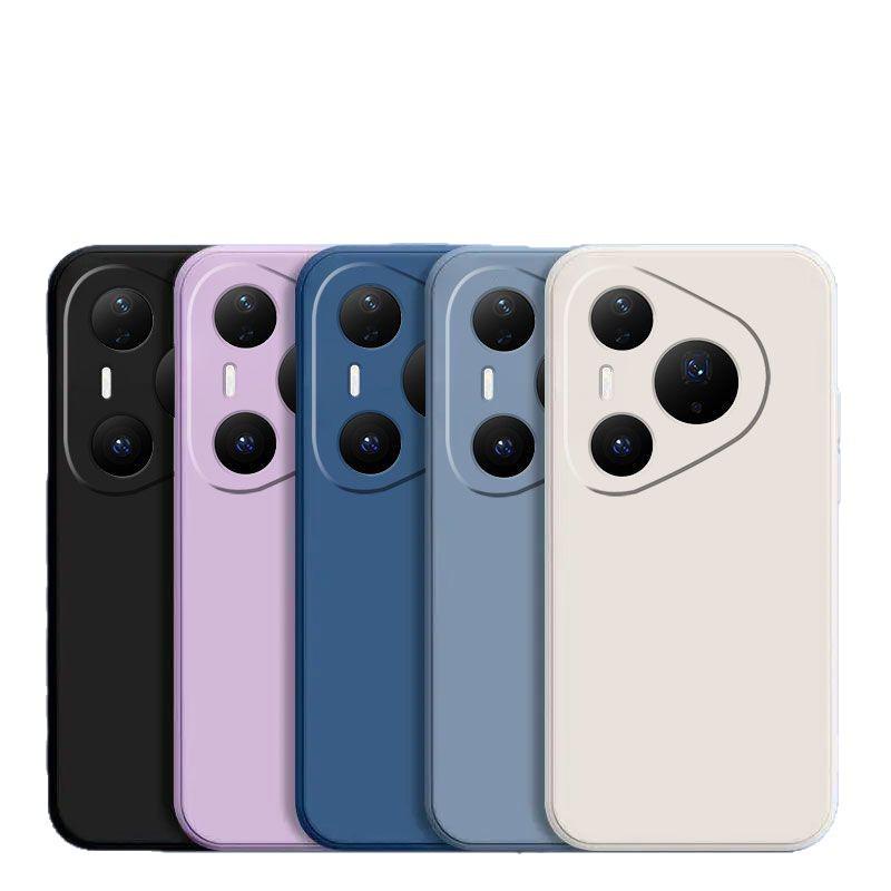 Huawei Pura90 Pro Max Solid Color Liquid Silicone Drop-proof Soft Phone Case