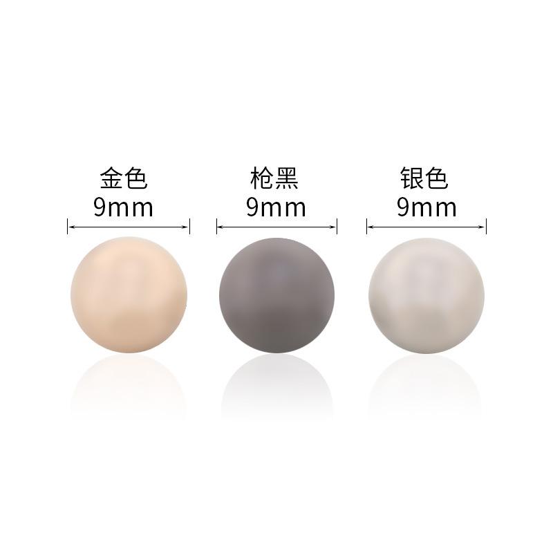 10Pcs Round Shirt Buttons Women'S Clothes Cardigan Cuffs Decorative Buttons Versatile Shirt High-End Metal Button Accessories Small