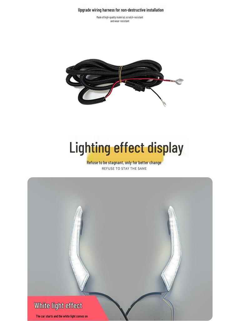 Toyota Corolla LED Daytime Running Lights with Flowing Turn Signal & Front Fog Lights (2019-2024)