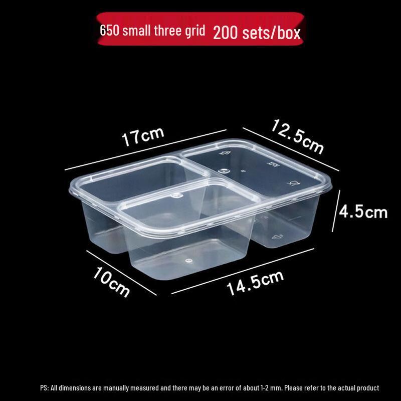 Wutuo Disposable Divided Food Containers