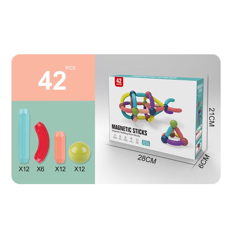 Cross-border Magic Magnetic Building Blocks for Toddlers - Educational and Versatile Magnet Sticks
