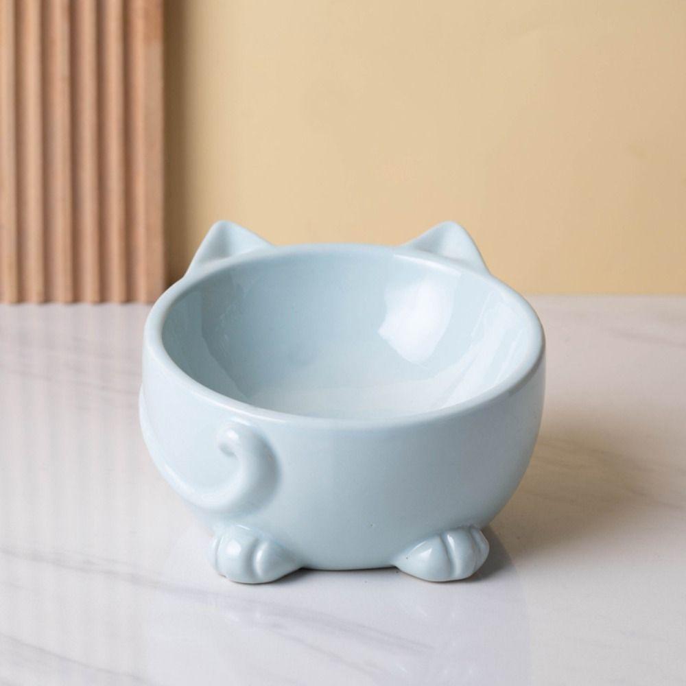 Creative Pet High Foot Bowl Cute Dog Food Feeding Basin Anti Knock Cat Bowl  Neck Protection
