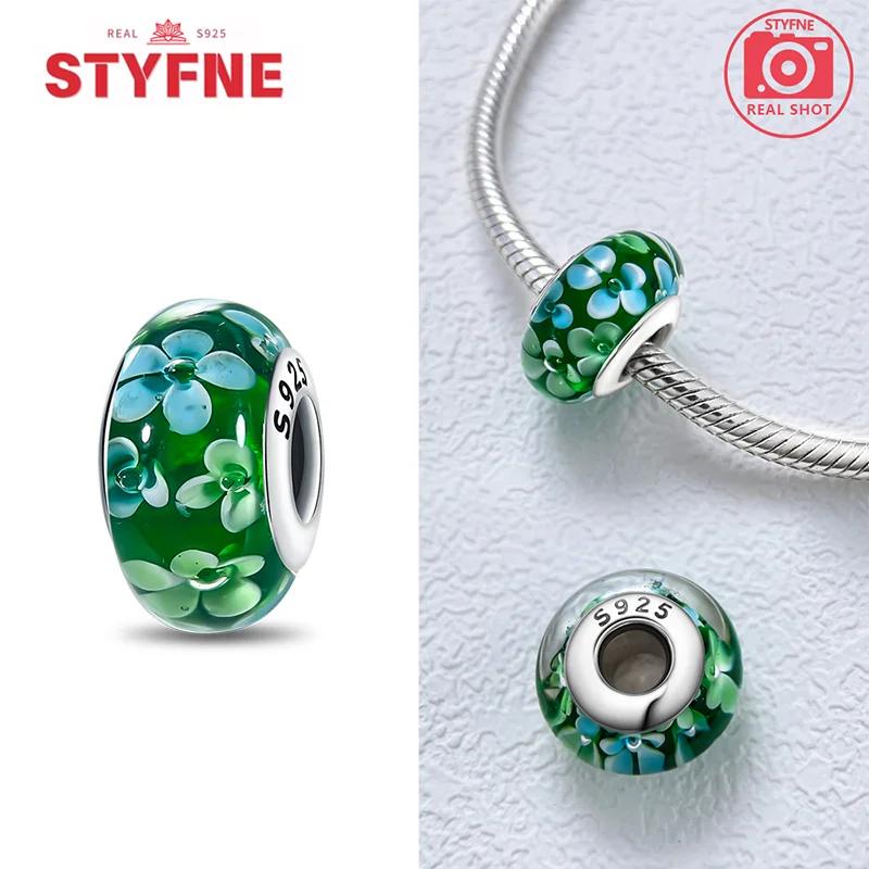 copper Colorful Flower Collection Murano Glass Bead Charms Luxury Charm Compatible With Authentic Bracelets Murano Glass Do It Yourself for Women Jewe