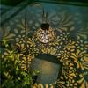HOMZY Outdoor Garden Solar Light Iron Art Hanging Light Hollow LED Landscape Light Garden Decoration Projection Light Waterproof