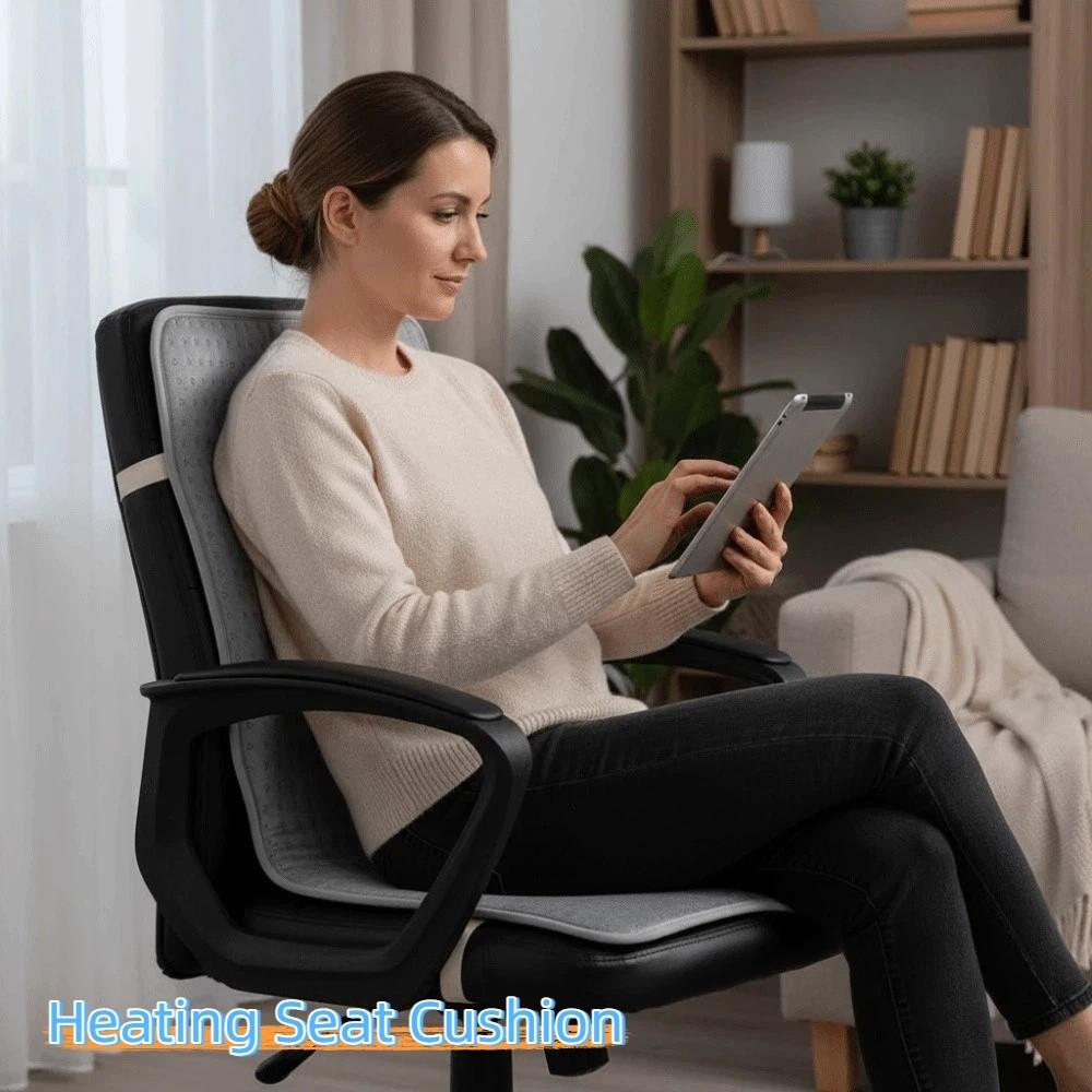 Adjustable Temperature Electric Heating Pad Quick Heating Electric Mat  Gaming Chair