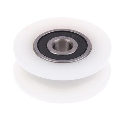 1Pcs 5*26.5*10Mm U-Shaped Bearing Roller Mute Elasticity Roller Pulley Double Bearing Plastic Sheave
