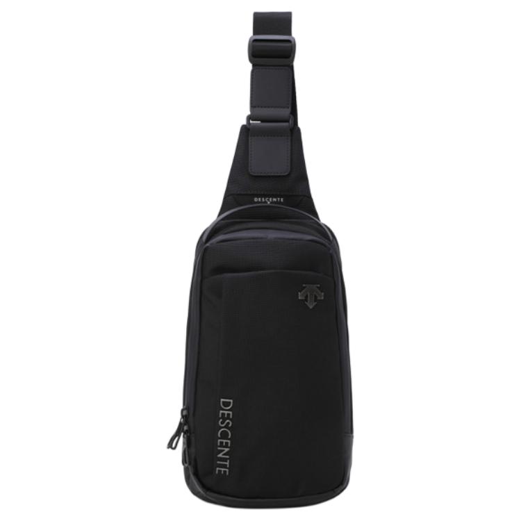 New DESCENTE Nylon Sling Bag Medium Men's Black SQ323UBG72