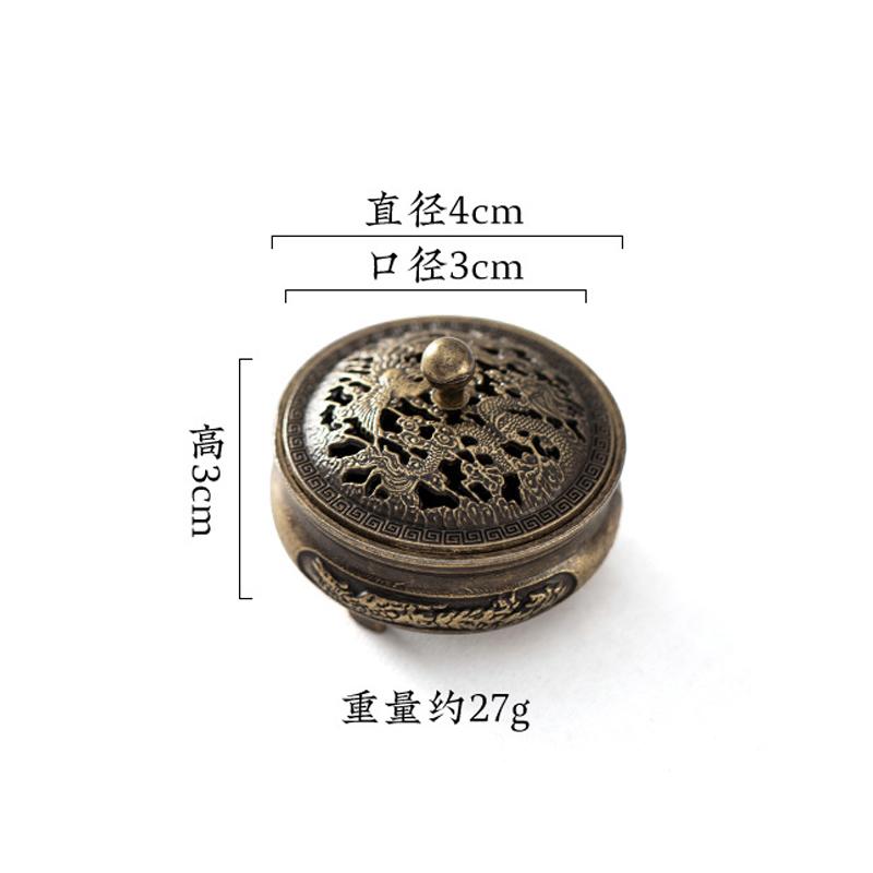 New Retro Opper Incense Burner Twelve Zodiac Signs Burner Brass Incense Holder With Cover Sandalwood Cense Buddhism Home Decor