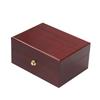Luxurious Wooden & Leather Flip-top Jewelry Storage Box