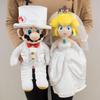 Sanei Boeki Super Mario Odyssey Mario Peach Wedding Set X D18 X H40cm Plush Toy OD04 & W34.5