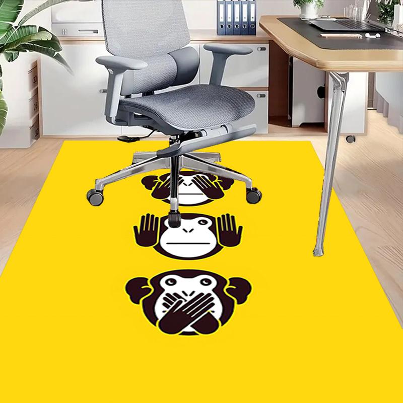 1PC Monkey See Monkey Do Extra Large Non Slip Floor carpet, Office, family, bedroom Large Area Rug Indoor Rugs, Vibrant Colors