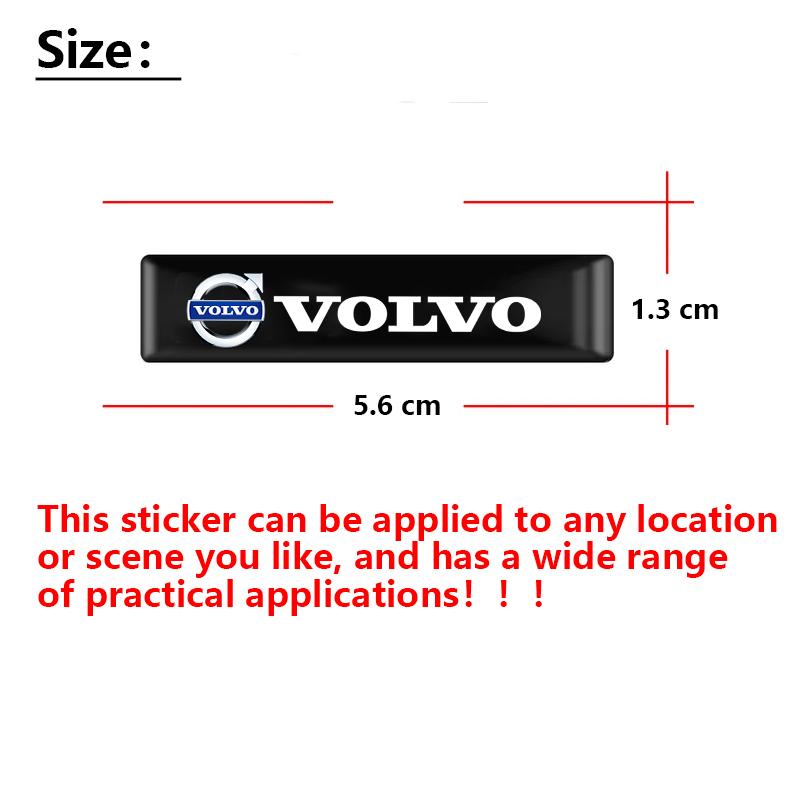 2/4/10Pcs 3D Car Badge Decorative Stickers For Volvo V60 V40 XC90 S60 C30 XC60 V50 V70 S90 XC40 S80 EX30 EX90 EM90 C40 S40 S80L