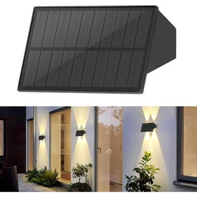 Solar Wall Sconce - NETTLIFE - Standard Model - 3000K Warm White LED - IP54 Waterproof - Up and Down Lighting
