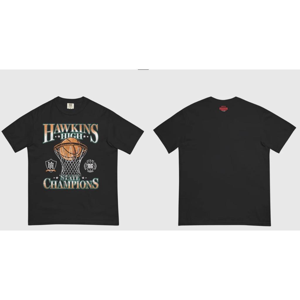 Will Hawkins Demogorgon Grafický Potisk Volná Krátkoruká Trička Ležérní Kulatý Výstřih Luxusní Bavlněná Topy