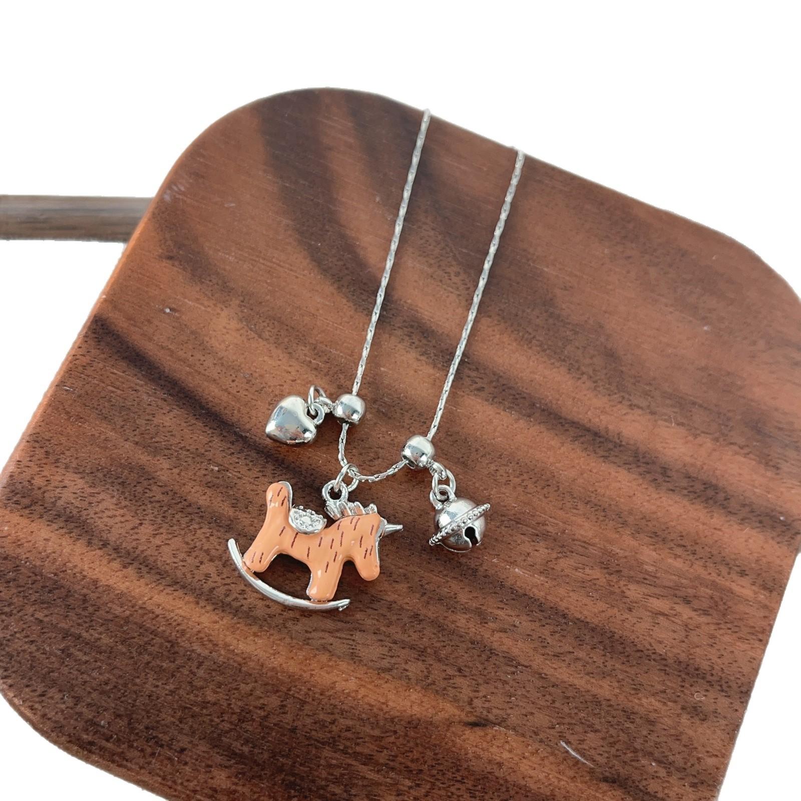 

Year of the Horse New Zodiac Horse Pony Necklace Niche Design Pendant Light Luxury Sweater Chain Accessories