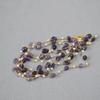Original Design Handmade Natural Stone Double-Layer Beaded Sweater Necklace for Women