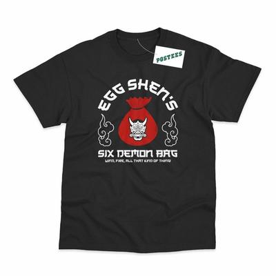 Egg Shen's 6 Demon Bag Inspired by Big Trouble In Little China Printed T-Shirt