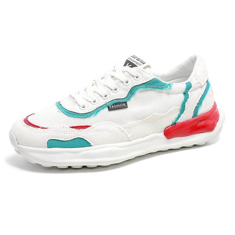 

Teen men s color matching low-top sneakers summer trendy student casual flats outdoor running shoes 2025 39