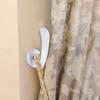 Drape Wall Hooks Drape Holders Wall Mount Hooks Holdbacks 4X Decorative Window Drapery Tiebacks Home Decorations Drapery