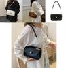 Elegant Pu Leather Chain Shoulder Bag For Women Trendy 2024 Street Style Small Square Bag