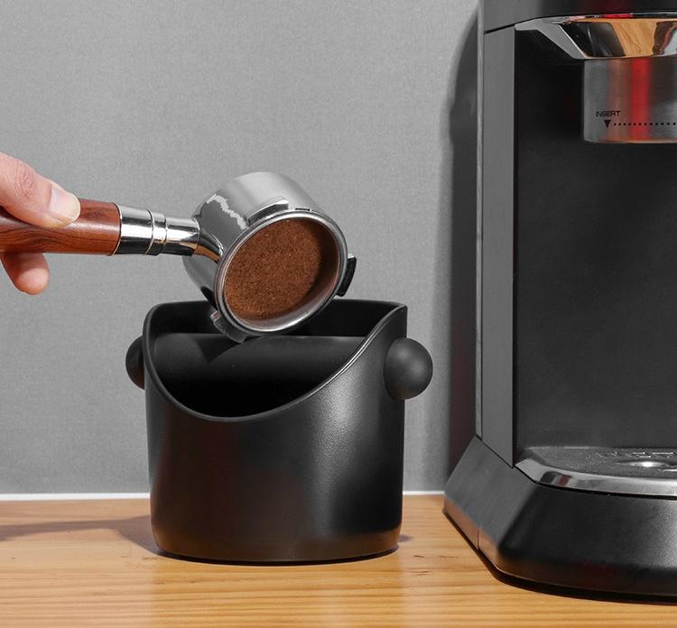 Mini Anti Slip Coffee Knock Box Shock-Absorbent Grind Waste Bins Espresso Grounds Waste Bin Cafe Barista Accessories Tools