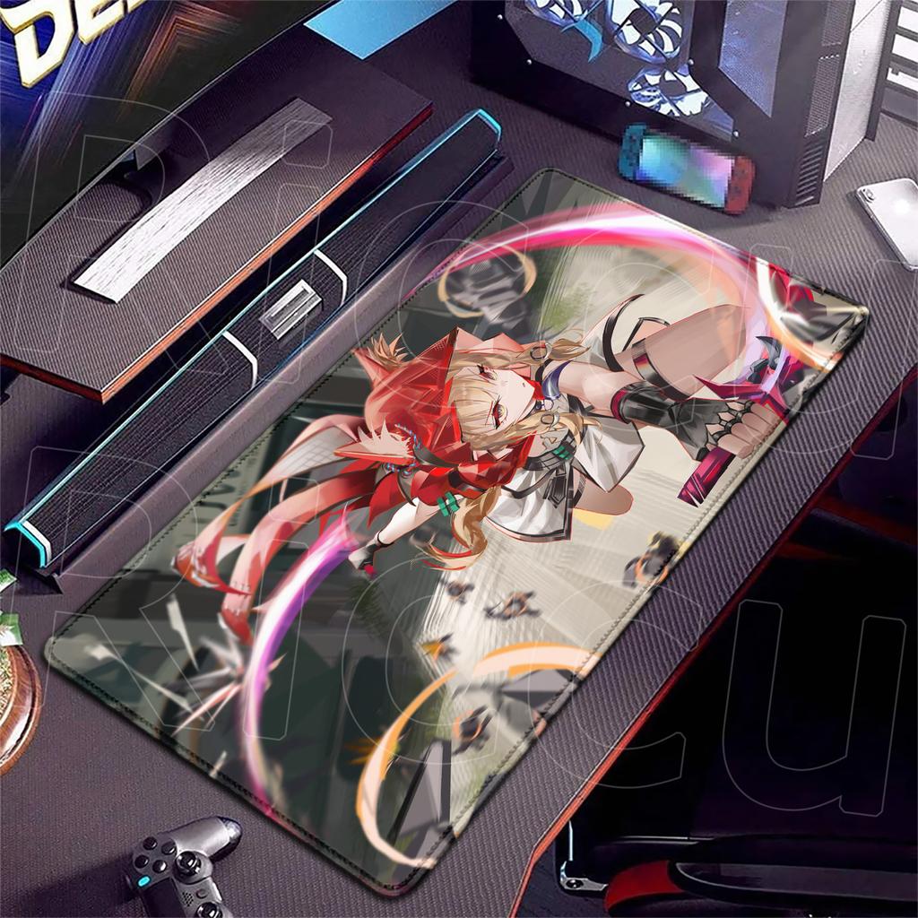XXL HD print Arknights Endfield Rossi Mouse Pad Large Cute Anime Keyboard Pads Gamer Mausepad Student Writing 400x900mm Desk Mat