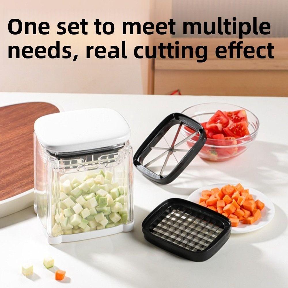 Coupe-frites manuel avec 2 lames Coupe-fruits Coupe-légumes Fruits et légumes