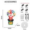 5.91FT Yard Party Decoration Inflatable Santa Claus Ballon Toy LED Light Home Decor Supplies Ornaments Christmas Holiday Gifts