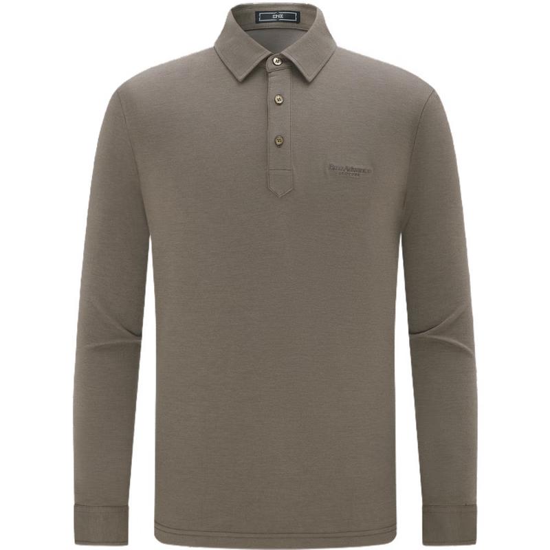 EMZ Erdos Men s Wool Blend 7A Antibacterial Long-Sleeve Shirt 3XL