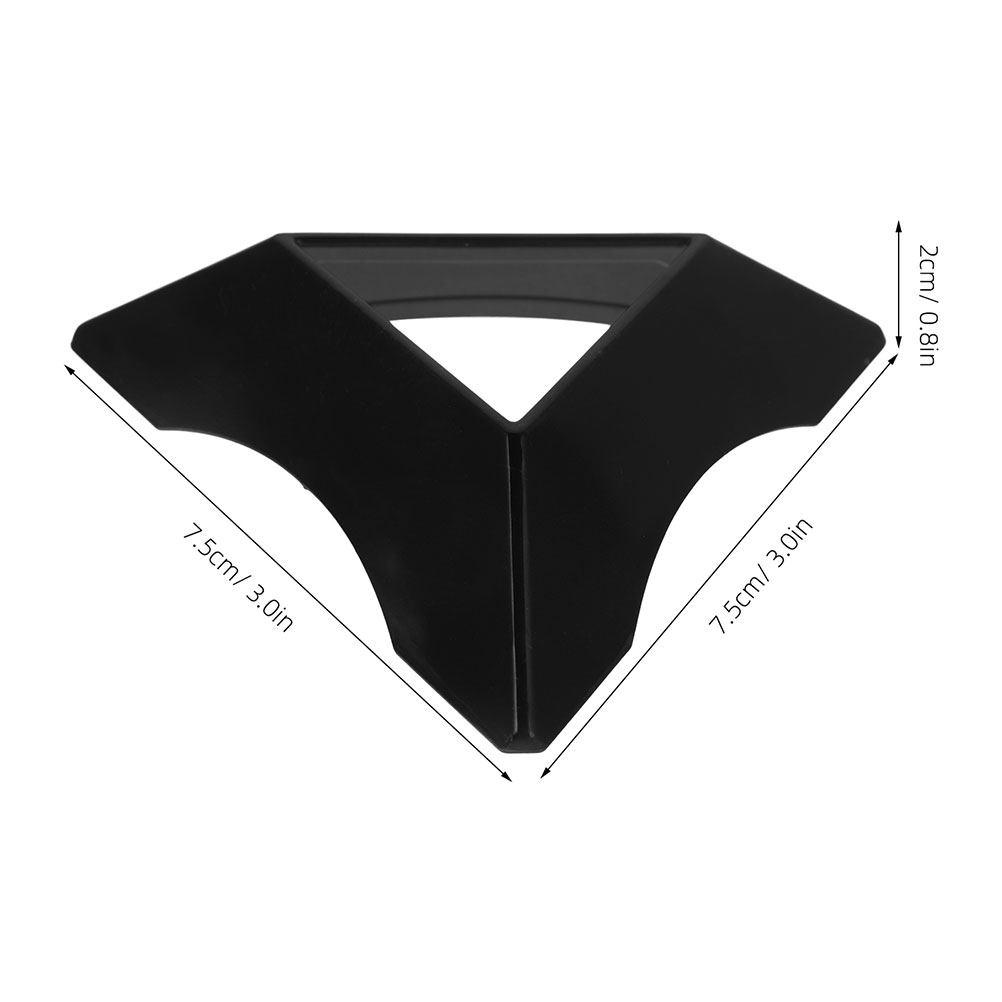 10Pcs Transparent Triangle Cube Holder Plastic Base Stable Display Stand Organizer for Cube Storage Cubes Storage Stand чёрный